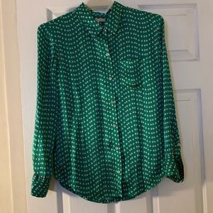 Madewell Silk Button Down Dress Shirt